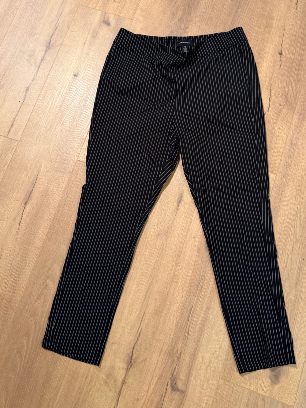 Black Pinstripe Dress Pants